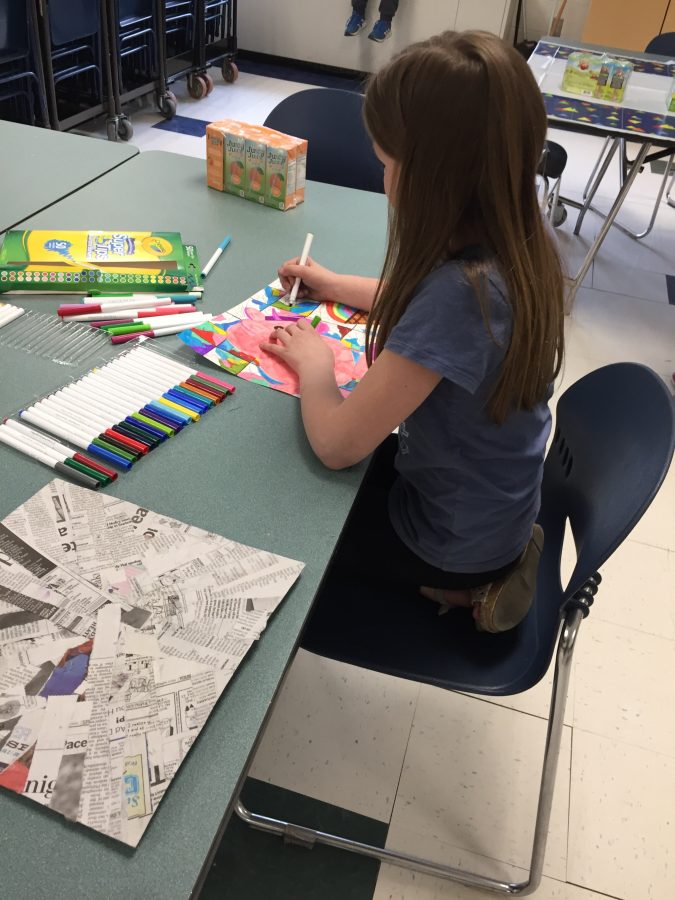 Kids Club Becket art show
