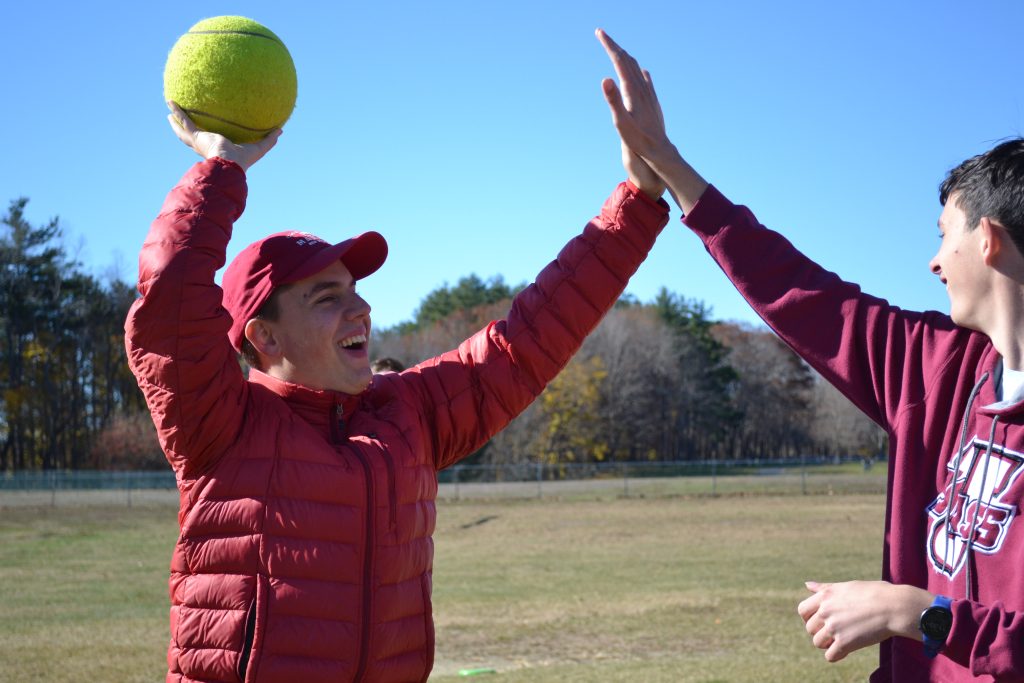 Adaptive Cal & Jack - really nice high five